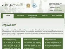 Tablet Screenshot of ergowealth.com